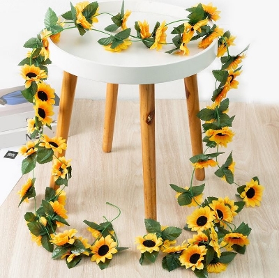 Picture of Sunflower Bloom Decoration Garland Yellow 