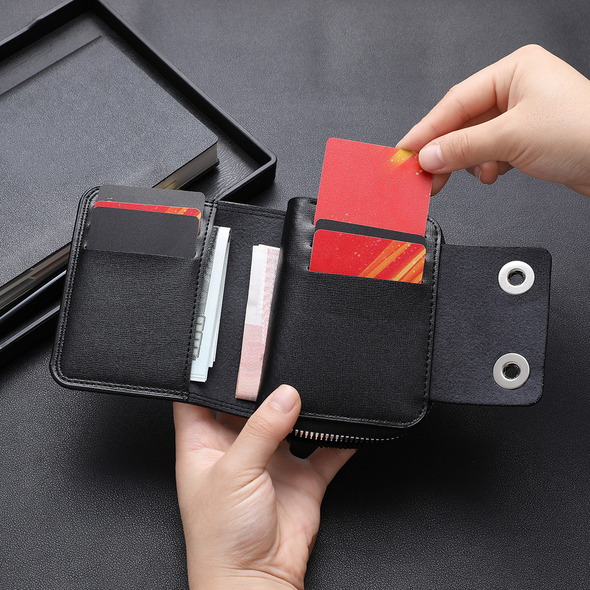 Picture of Dedit Or Credit Card Holder With Wallet for Men And Women  