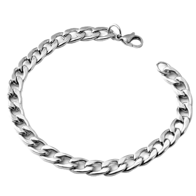 Picture of Stylish Bracelet for Men And Women Silver 21 CM