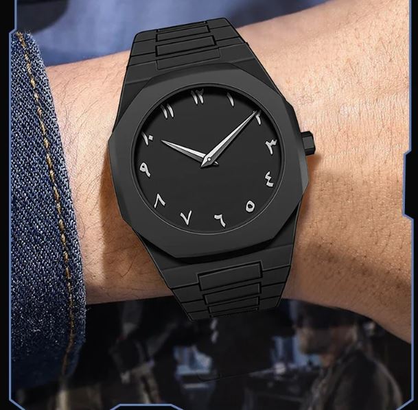 Picture of Arabic Aura Watch (Premium Quality)Men Watch Black 