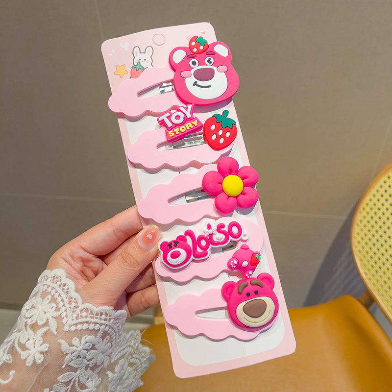 Picture of Colorful Tictac for Girls Big Size hair clips for hair styles Pooh hair clips for baby girls kids toddlers  One size fits all