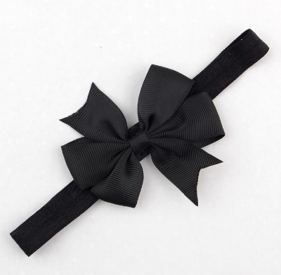 Picture of Baby Girls Grosgrain Ribbon Hair Bows Headbands  