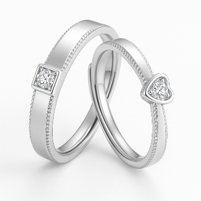Picture of Adjustable Couple Rings For Men Women Adjustable 