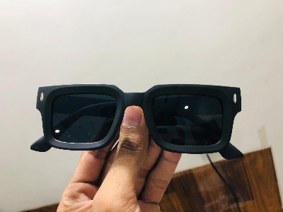 Picture of hot Square Frame Sunglasses for Men Original Driving Driver Exclusive Vintage Casual Black 