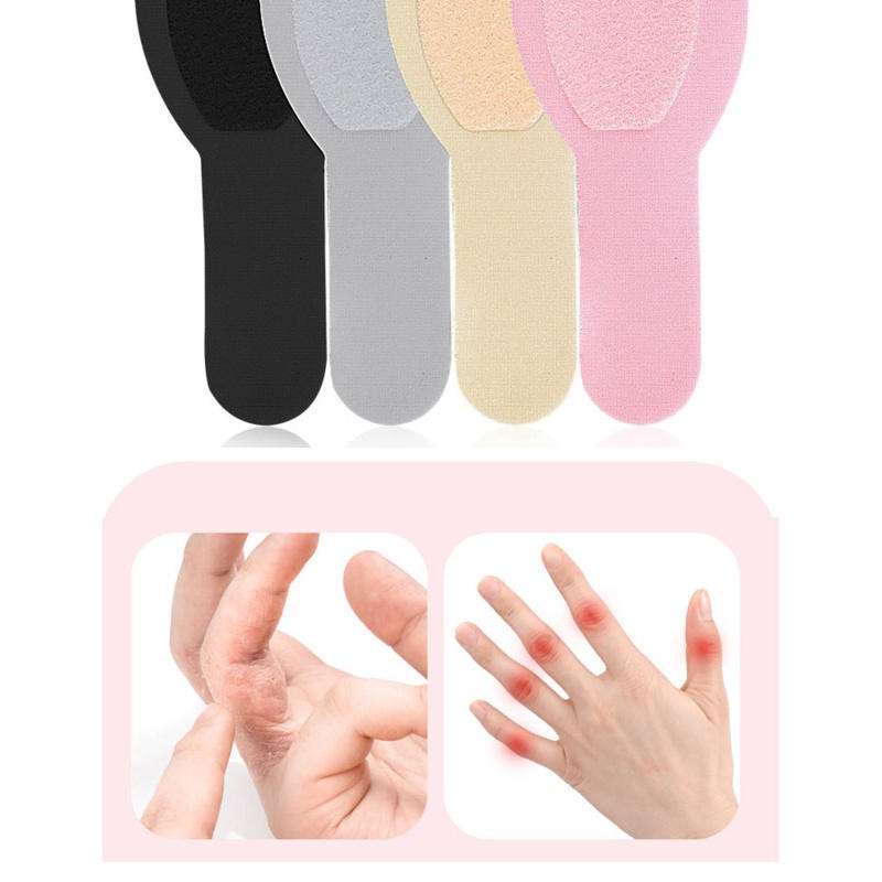 Picture of Men Women Adjustable Finger Splint Brace Thumb Protector Guard Sleeve Finger Straightening Corrector Finger Tape Elastic Finger Sleeve Support Tennis Sports Multicolor 