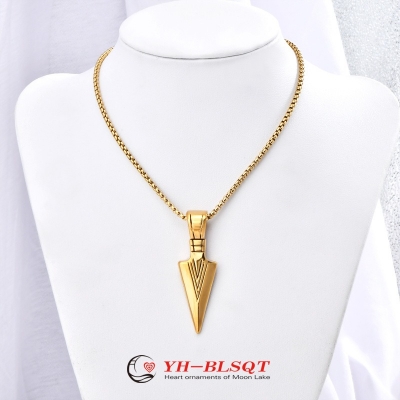 Picture of Fashion Men Matching Arrow Pendant Necklace  