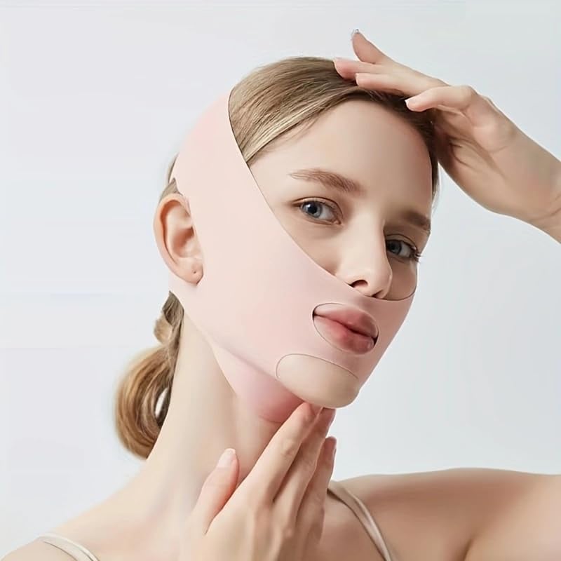 Picture of Breathable Chin Lift Bandage - V-Shaped Slimming Mask for Women  