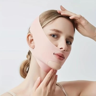 Picture of Breathable Chin Lift Bandage - V-Shaped Slimming Mask for Women  