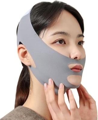 Picture of Breathable Chin Lift Bandage - V-Shaped Slimming Mask for Women  