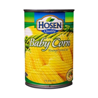 Picture of Hosen Quality Baby Corn Young Cut 400gm