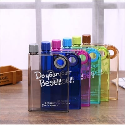 Picture of Notebook Transparent Water Bottle - 380ml Multicolor