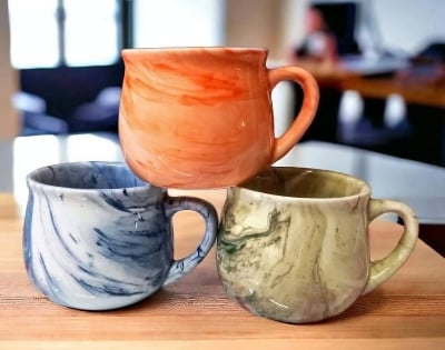Picture of 2 Pieces Ariane - Ceramic Prime 15CL Rim Mug Multicolor