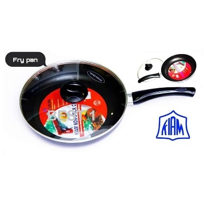 Picture of Kiam Non Stick Fry Pan With Glass Lid 24CM Multicolor