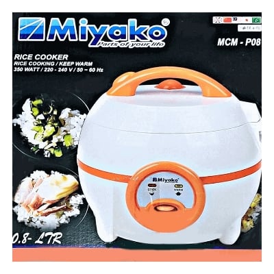 Picture of Miyako 0.8 Liter Small Size Rice Cooker MCM-P08 MulticolorP08