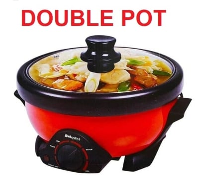 Picture of 4 Liter Miyako MC-350D Full Automatic Multi Cooker, Electric curry cooker with Removable nonstick pan cooking and warming system 350D-DOUBLEPOT