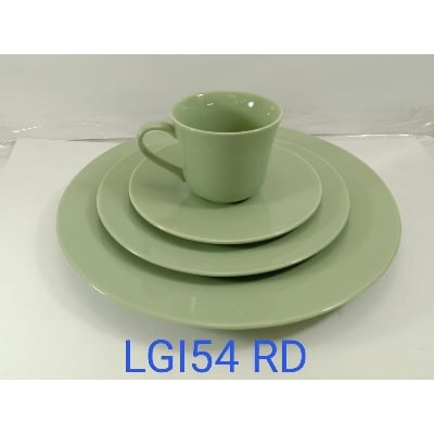 Picture of 36 pieces dinner set for gift and home decoration- 6 Dinner Plates, 6 Half Plates, 1 Rice Dish, 1 Curry serving bowl, 6 Soup Bowl, 6+6 coffee cup + saucer, 1 Tea Pot, 1 Milk Pot, 1 Sugar Pot, 1 Salt Shaker Multicolor-LGI54RD