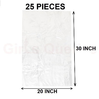 Picture of Clear (30" X20") 25PCS Trash Bag / Poly Bag / Garbage Bag / Moyla Felar Bag / Polibag Multicolor