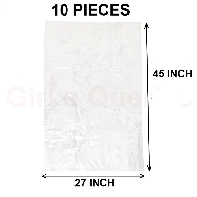 Picture of Clear (45" X27") 10PCS Trash Bag / Poly Bag / Garbage Bag / Moyla Felar Bag / Polibag Multicolor