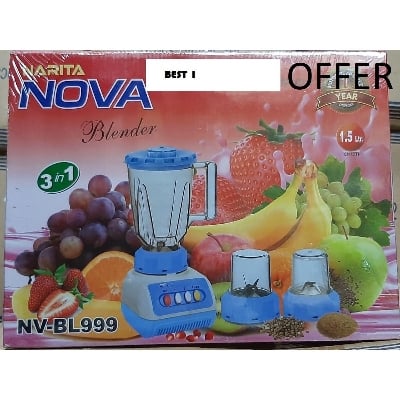 Picture of 350 Watts Blender plus mixer grinder MIXED COLOR & BRAND 