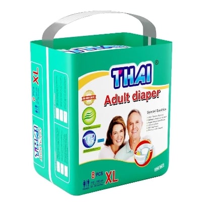 Picture of Thai Adult Diaper Size-XL 8PCS (112-162CM) (44-64 Inches) Multicolor