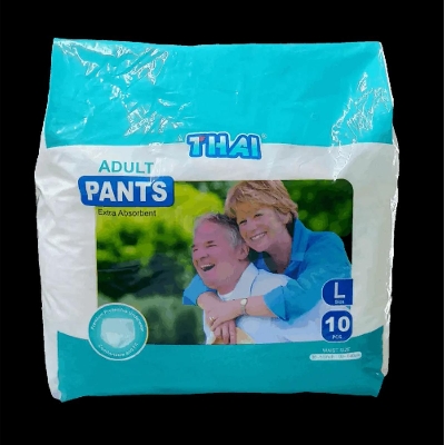Picture of Thai Adult Pant Diaper Size-L 10PCS (90-140CM) (30-55 Inches) Multicolor