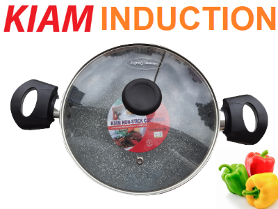 Picture of Kiam karai 26CM with glass lid (Induction) Multicolor