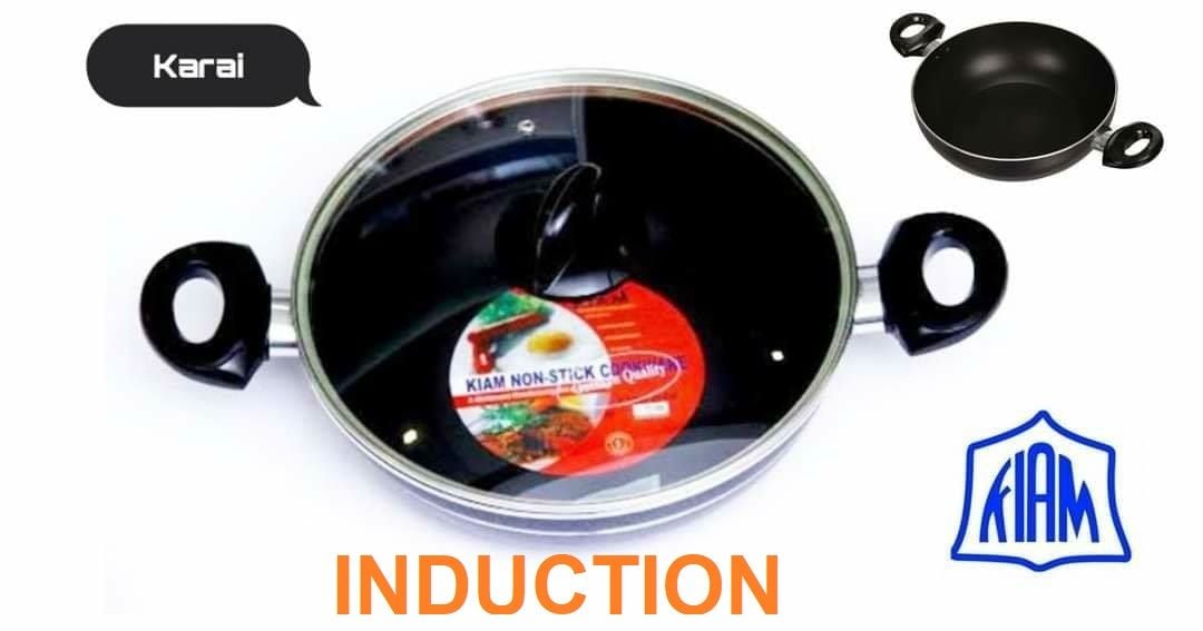 Picture of Kiam karai 26CM with glass lid (Induction) Multicolor