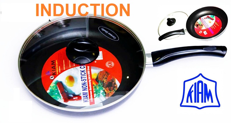 Picture of Kiam frypan 28CM with glass lid (Induction) Multicolor