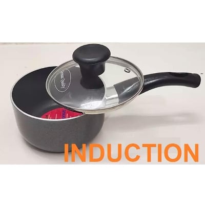 Picture of Kiam milkpan 18CM with glass lid (Induction) Multicolor
