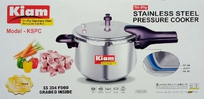 Picture of Kiam Stainless Steel Pressure Cooker KSPC-4.5L (4.5 Liter) Multicolor