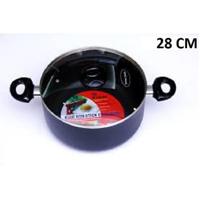 Picture of Kiam Non Stick Casserole (Sauce Pan) With Glass Lid 28CM Multicolor