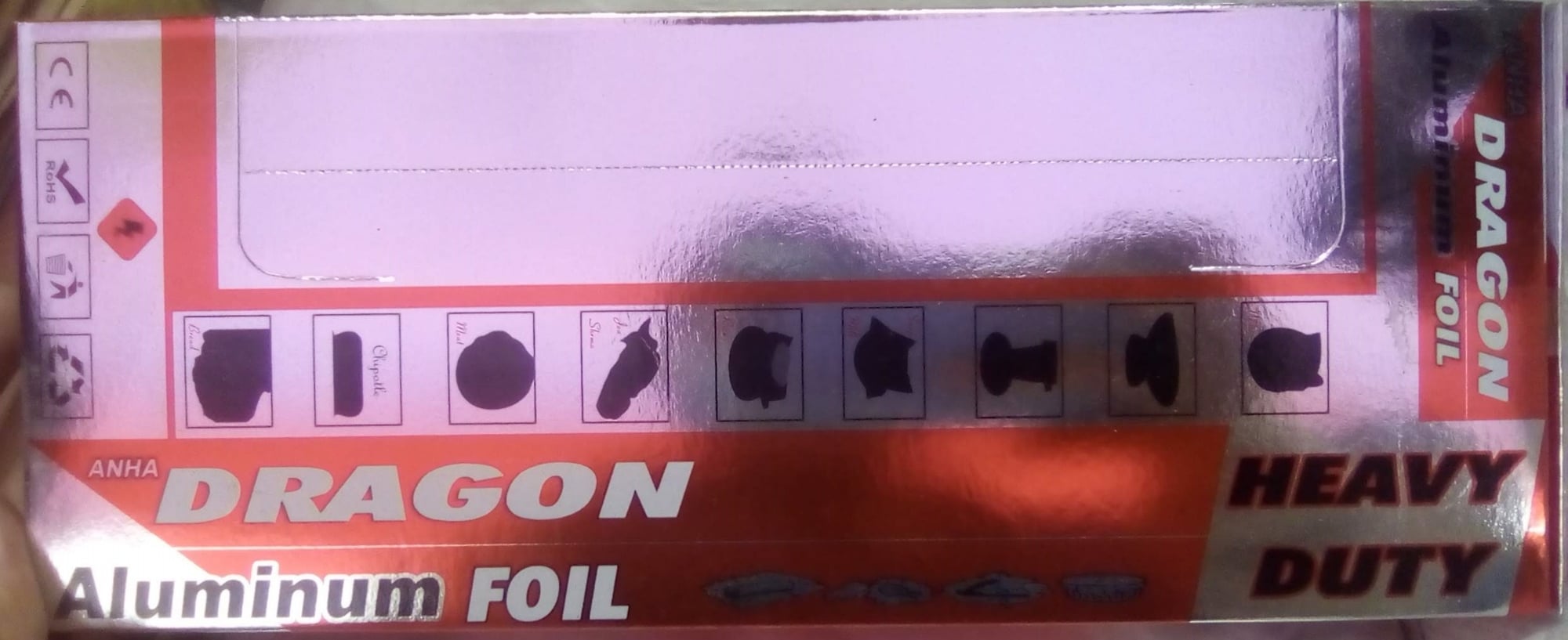 Picture of 12 Pieces Aluminum Foil Paper 1.25 SQFT Light Grey