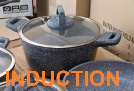 Picture of Kiam Die-casting 24cm Sospan With Glass Lid (Induction) DIECAST24