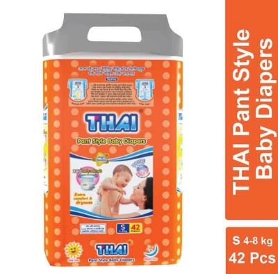 Picture of Thai Baby Diaper Pant Small (4-8 kg) 42 pcs 41-80 Pcs