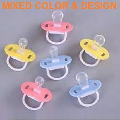 Picture of 2 Pieces Food Grade Silicone Baby Pacifiers Teethers Toddler Pacifier Orthodontic Soothers Teat for Baby Pacifier Multicolor