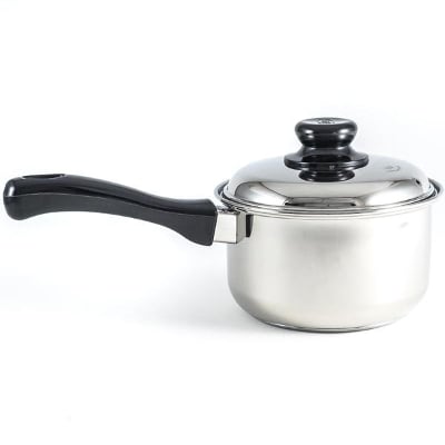 Picture of Stainless Steel Sauce Pan with SS Lid and Bakelite Handle 16CM 304 FOOD GRADE Silver16CM
