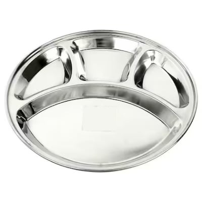 Picture of Stainless Steel Compartment Plate 28CM 304 FOOD GRADE Silver28CM