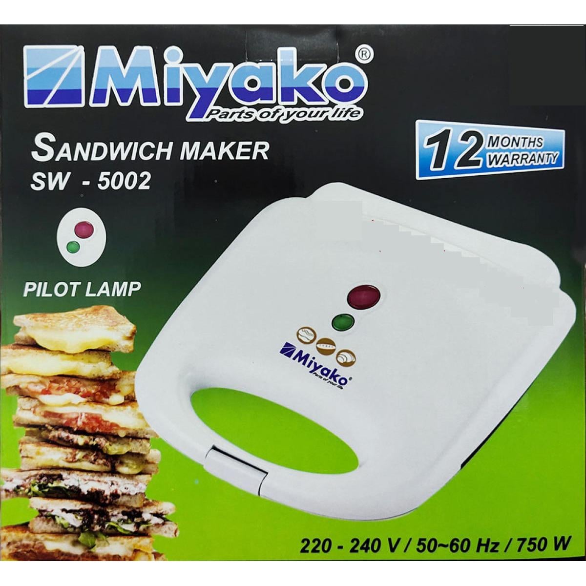 Picture of Miyako Sandwich Maker SW-5001 or SW-5002 Multicolor