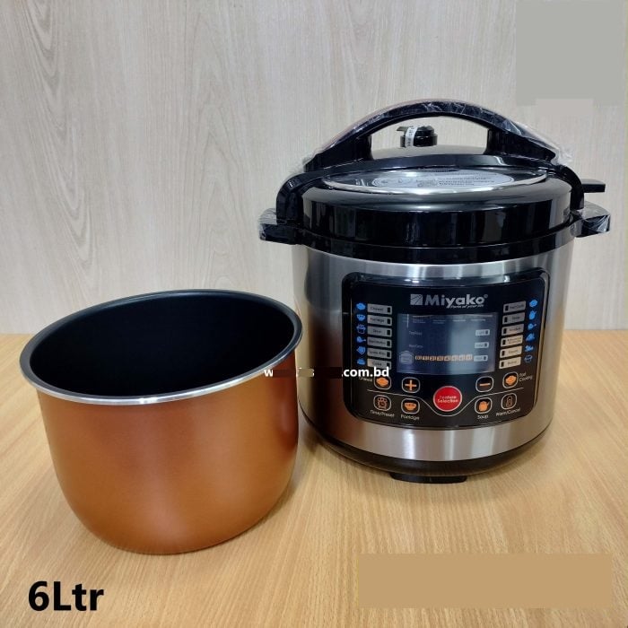 Picture of 6 Liter Miyako Electric Pressure Cooker Cooker EPC-07 DOUBLE POT Multicolor