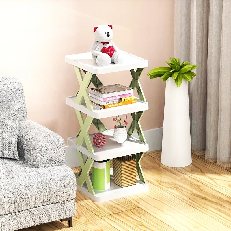 Picture of Multi-functional household foldable shoe cabinet, home balcony toy foldable storage Multicolor