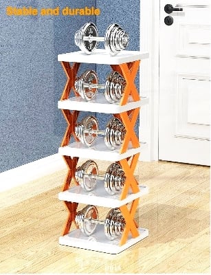 Picture of Multi-functional household foldable shoe cabinet, home balcony toy foldable storage Multicolor