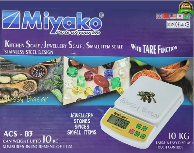 Picture of Miyako ACS-B3 Kitchen Scale /Jewelry Scale/ Small Item Scale Touch Control 10 kg Multicolor