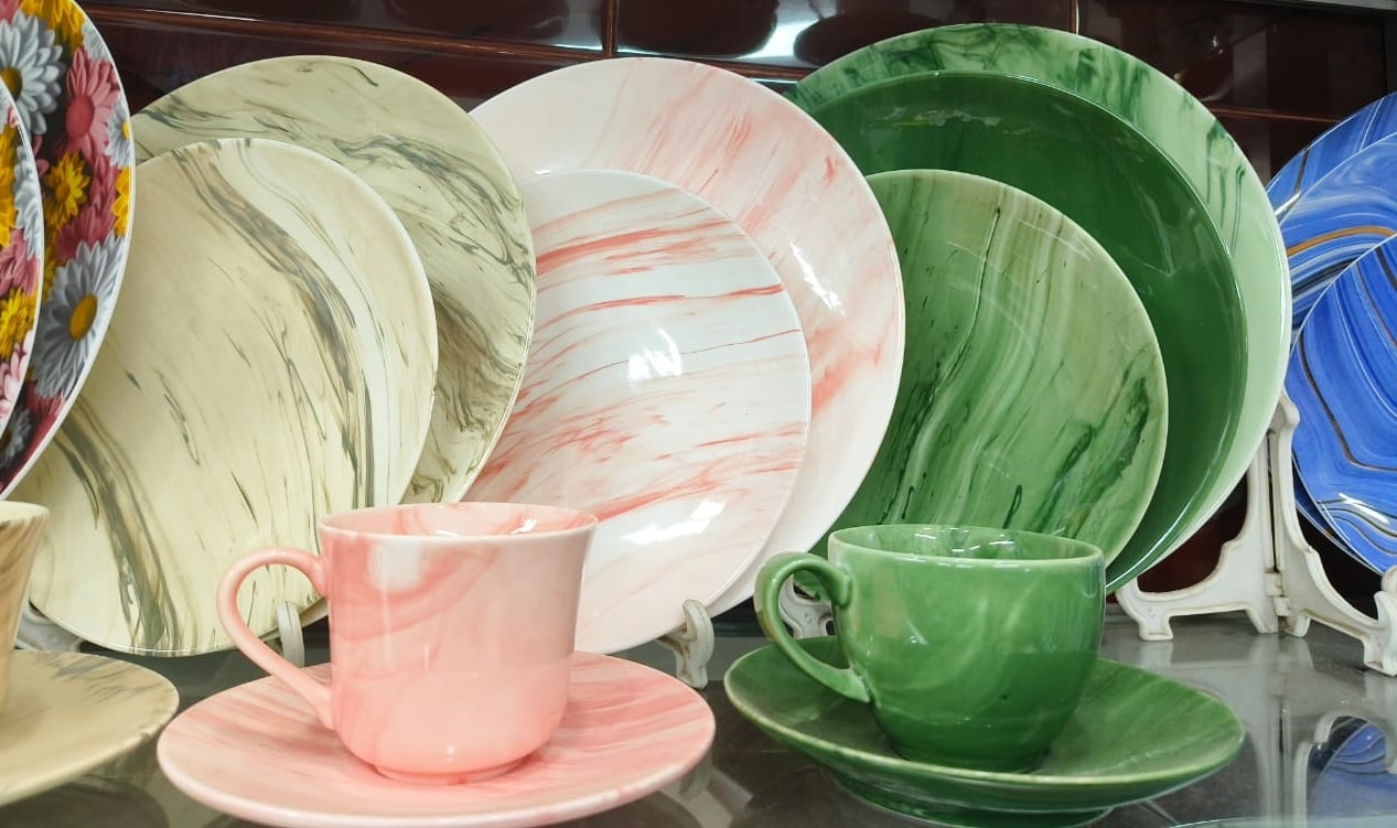 Picture of 32 Pieces Ariane Dinner Set Marble Design (COLOR AS PER PICTURES) Multicolor