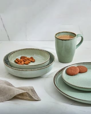 Picture of 24 Pieces Ariane Dinner Set GREEN Design Multicolor