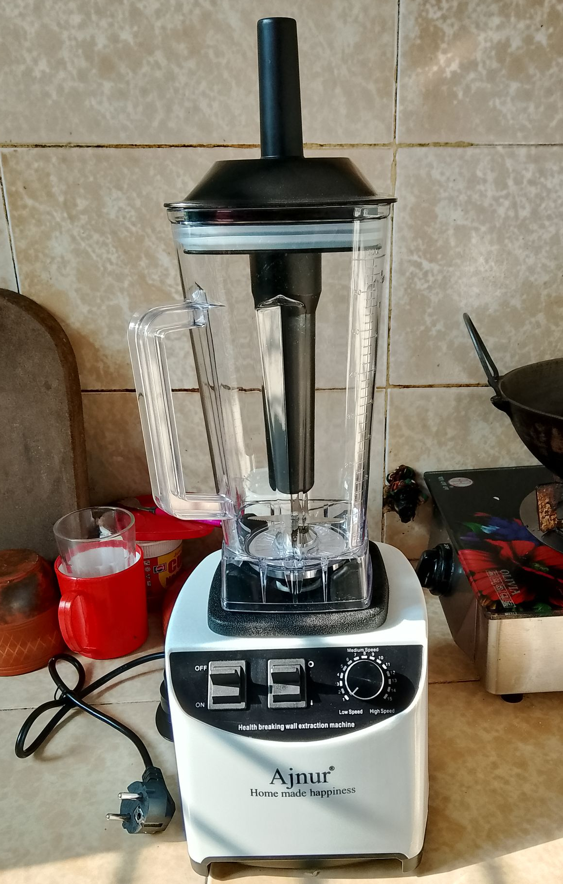 Picture of 2200 Watts Ajnur Commercial Blender Plus Mixer Grinder STEEL BUSH (DOUBLE JAR) 