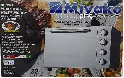 Picture of Miyako 32 Liter Convection Electric Oven MT-32DBL 