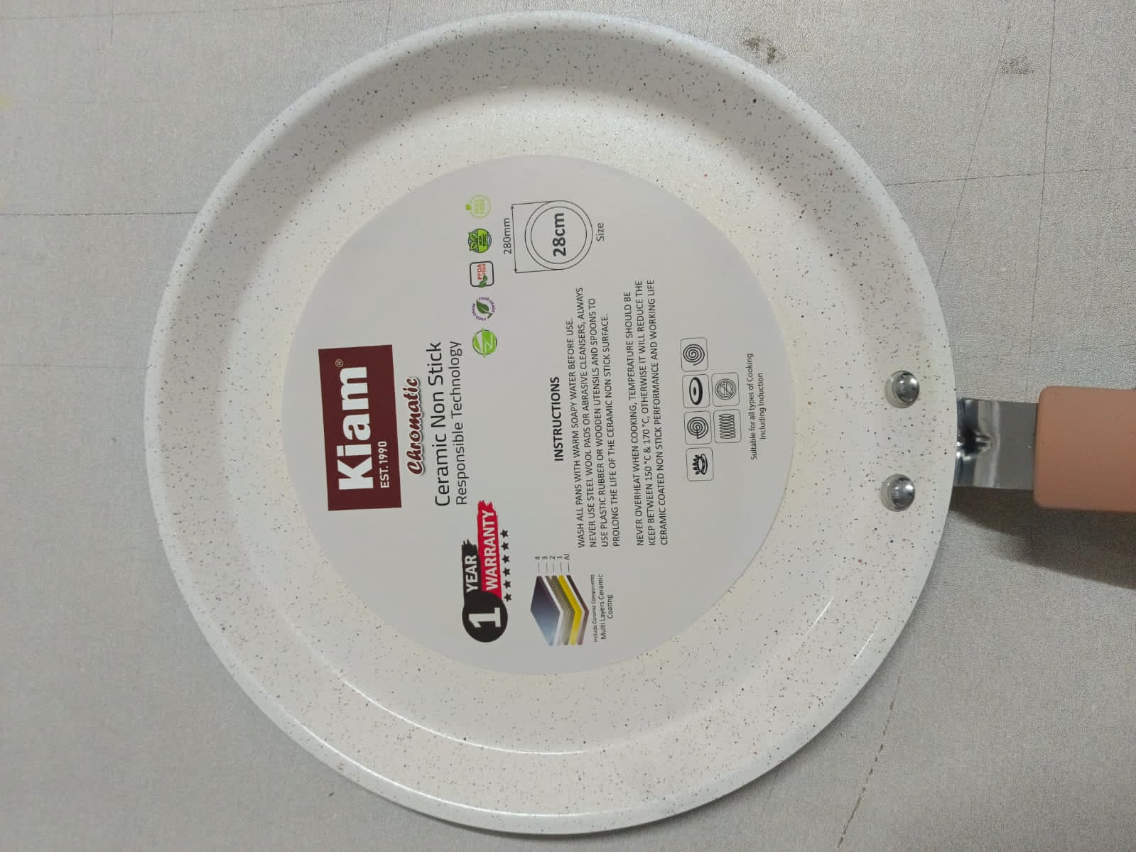 Picture of Kiam dosa tawa 28CM CERAMIC Multicolor
