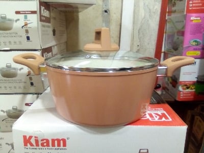 Picture of 28CM Kiam Casserole With Glass Lid CERAMIC Multicolor