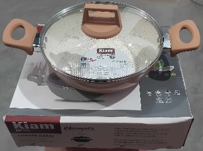 Picture of 26CM Kiam Karai With Glass Lid CERAMIC Multicolor