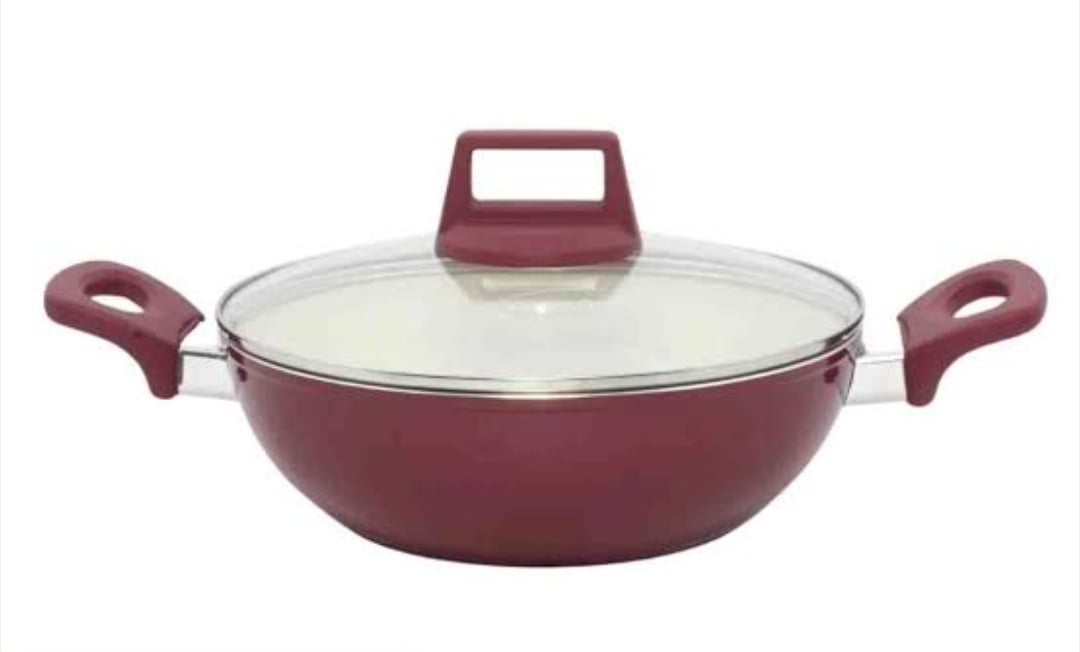 Picture of 26CM Kiam Multipan With Glass Lid CERAMIC Multicolor